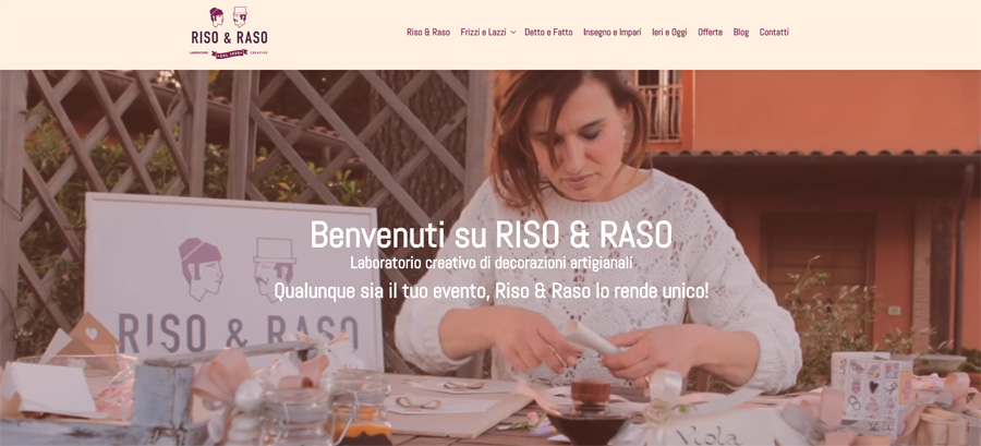sito web riso & raso