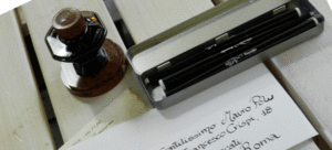 Buste scrittura calligrafica