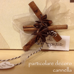 Tableau "Le spezie" - particolare decoro cannella ed anice