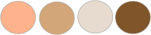 palette colori country chic natural peach rose